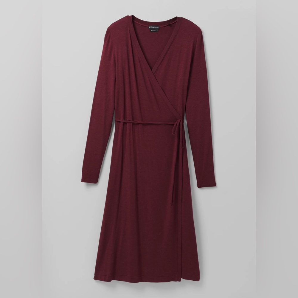 Prana Foundation Long Sleeve Wrap Dress